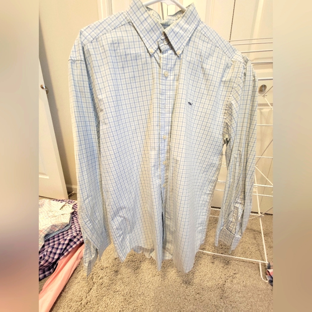Mens Vinyard Vines Whale Shirt size M